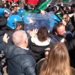Sanremo, scontri al presidio pro Palestina davanti alla sede Rai di Napoli