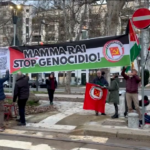 Sit-in pro Palestina sotto sede Rai: “Il calendario si è fermato al 7 ottobre”