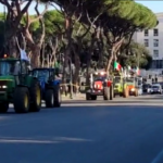 Protesta agricoltori, Roma: trattori arrivano al Circo Massimo