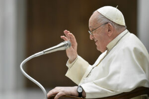 Papa Francesco all'udienza generale del mercoledi