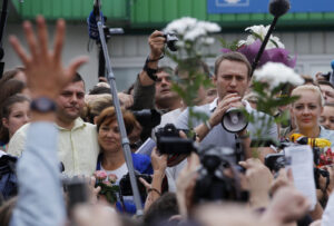 L'attivista dell'opposizione russa Alexei Navalny