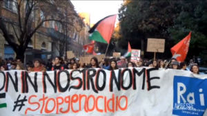 Rai, corteo pro-Palestina a Roma chiede dimissioni ad Sergio