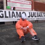 Assange, manifestazione in suo sostegno davanti ambasciata britannica a Roma