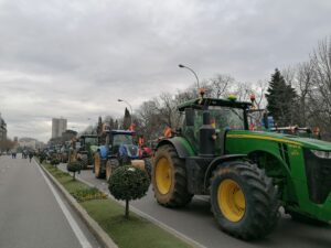 Spagna, Protesta degli agricoltori a Madrid
