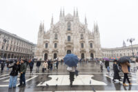 Giornata di pioggia a Milano