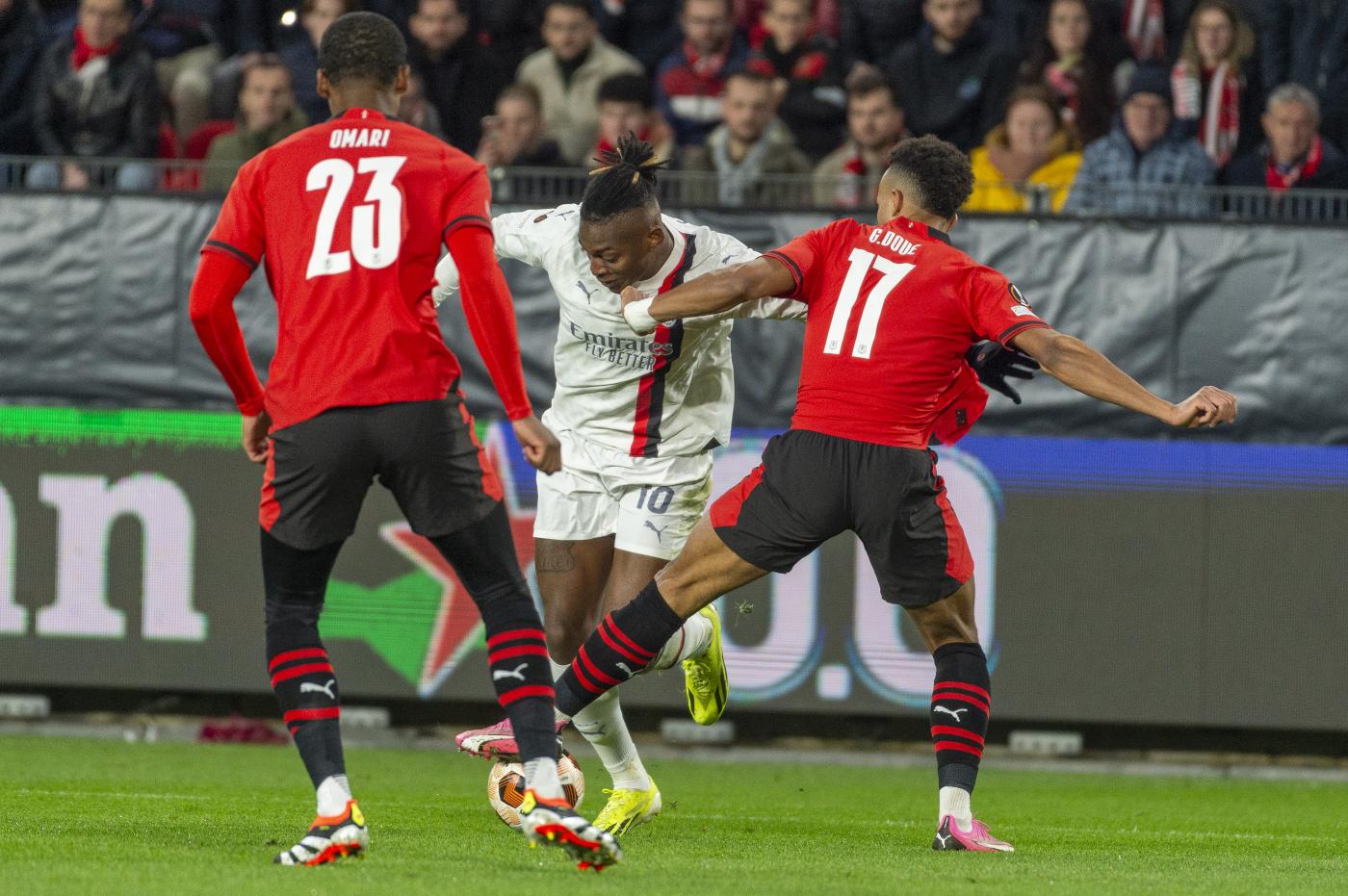 Europa League, Rennes-Milan 3-2 ma rossoneri avanzano agli ottavi Europa League, Rennes-Milan 3-2 ma rossoneri avanzano agli ottavi