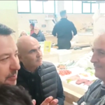 Cagliari, Salvini al mercato di San Benedetto