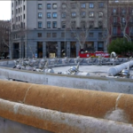 Siccità a Barcellona, senza acqua anche le fontane di Plaza Catalunya