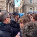 Catania, tensioni a corteo pro Palestina