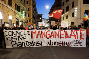 Viminale - Sit-in organizzato dalla Rete degli studenti medi del Lazio