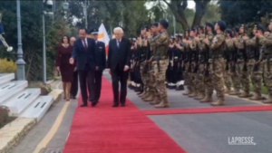 Cipro, Mattarella arriva al Palazzo presidenziale