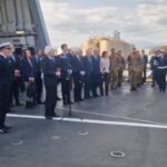 Mattarella a Cipro, capo dello Stato sulla nave fregata Bergamini