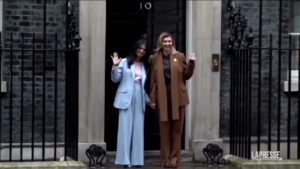 Londra, la first lady ucraina Zelenska in visita a Downing Street