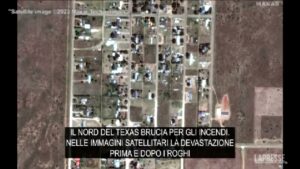 Incendi Texas, le immagini satellitari della devastazione