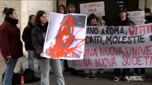 Roma, proteste all’Università La Sapienza contro le molestie