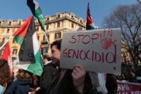 Corteo in supporto del popolo palestinese e di Gaza a Torino
