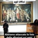 Ambiente, blitz attivisti Ultima Generazione agli Uffizi
