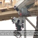 Kentucky, camion in bilico su un ponte: autista salvata