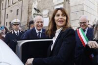 Roma - Paola Cortellesi premiata in Campidoglio con la Lupa Capitolina