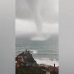 Maltempo, l’impressionante tromba d’aria davanti a Varigotti
