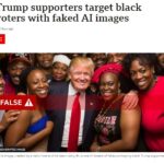 Usa 2024, le immagini di Trump con afroamericani create dall’intelligenza artificiale