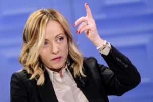 RAI - trasmissione Porta a Porta ospite la Presidente del Consiglio Giorgia Meloni