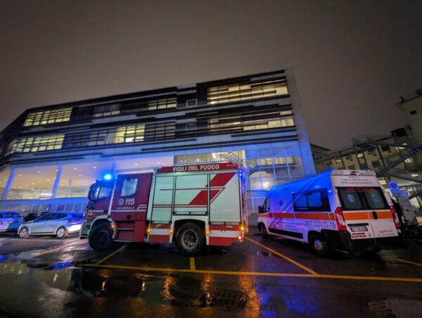 Milano, principio di incendio in locale pronto soccorso Policlinico