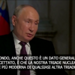 Russia, Putin: “Guerra nucleare? Noi siamo pronti”