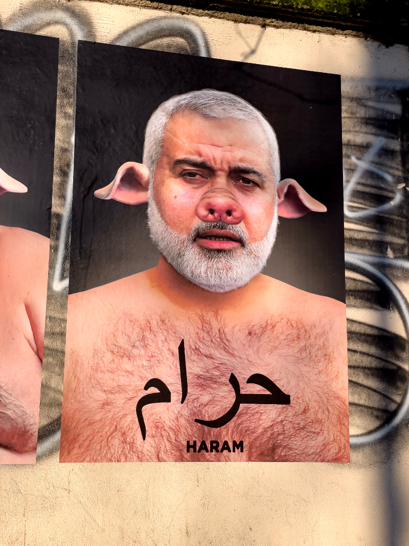 Milano, leader islamici come suini: i manifesti dello street artist Milano, leader islamici come suini: i manifesti dello street artist