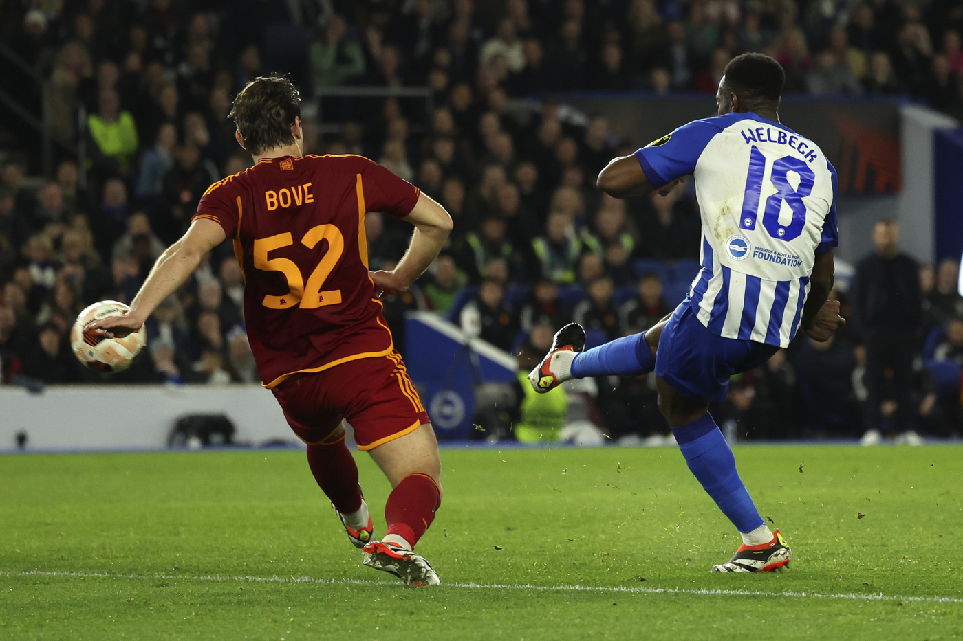 Europa League, Brighton-Roma 1-0: giallorossi ai quarti Europa League, Brighton-Roma 1-0: giallorossi ai quarti