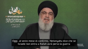 Medioriente, Nasrallah: “Israele ha perso la guerra a Gaza”