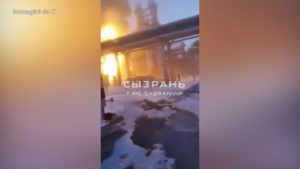 Russia, raffineria attaccata da drone in fiamme a Syzran