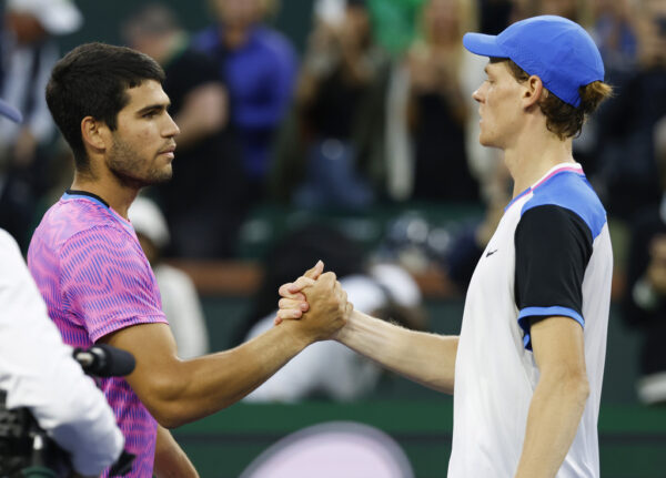 Jannik Sinner e Carlos Alcaraz a Indian Wells 2024