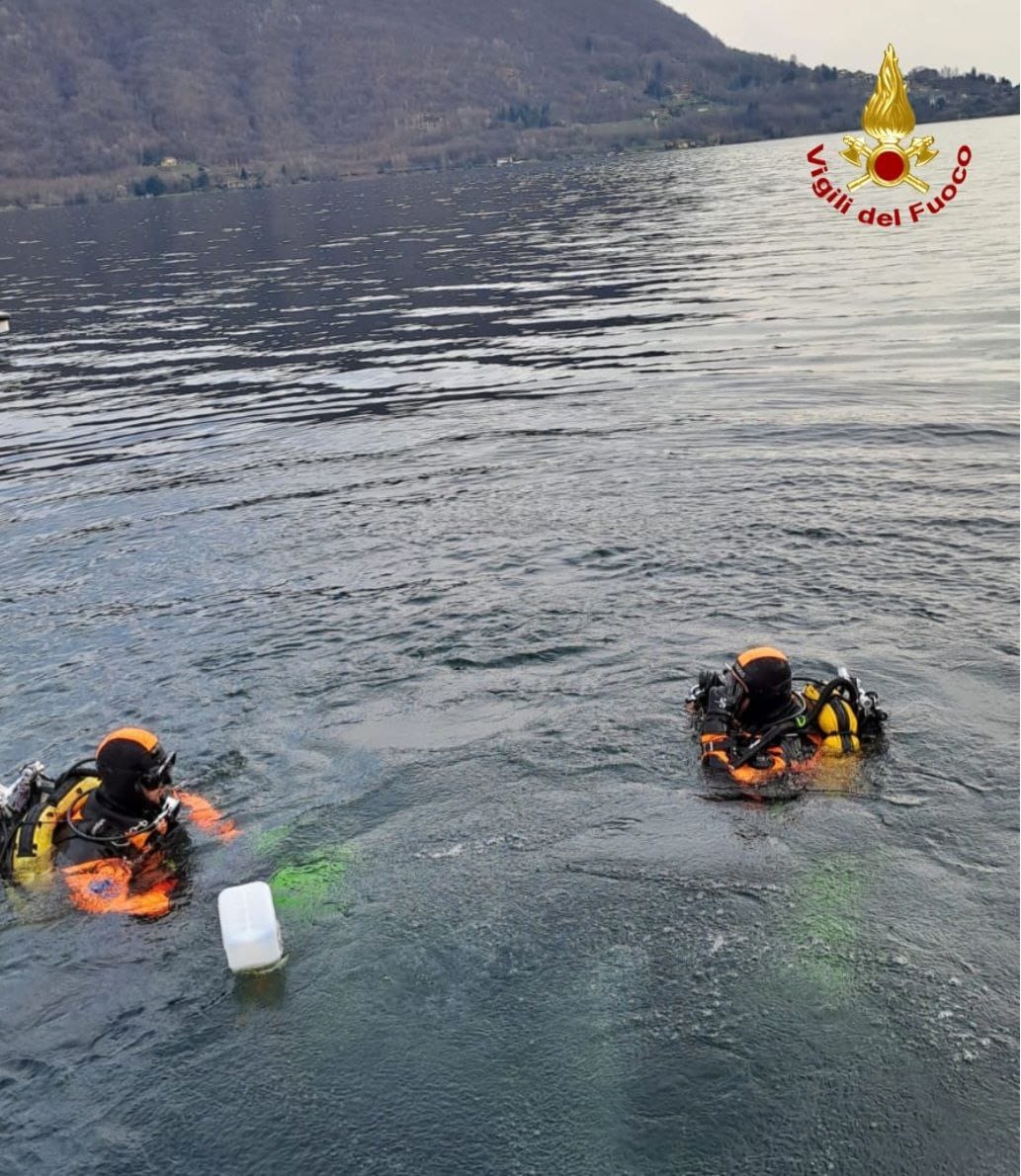 Verbania, sub disperso in lago Orta: in corso ricerche