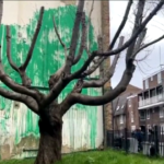 Londra, spunta un nuovo murale di Banksy: effetto ottico per l’ambiente