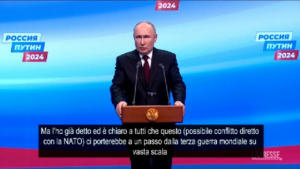 Russia, Putin: “Conflitto con Nato? Porterebbe a terza guerra mondiale”