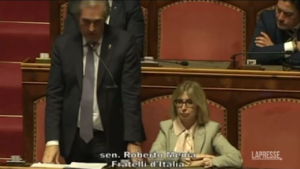 “Macron femmineo”: la condanna bipartisan all’intervento del senatore FdI Menia