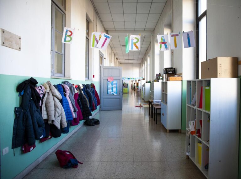 Alunni nella scuola primaria Gino Capponi