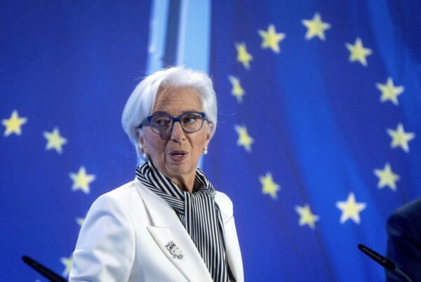 Conferenza stampa di Christine Lagarde dopo la riunione del consiglio direttivo della BCE a Francoforte