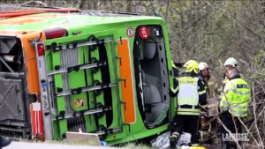 Lipsia, incidente Flixbus: sul posto i mezzi di soccorso