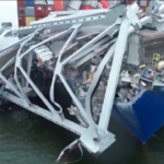 Ponte crollato a Baltimora, gli investigatori a bordo della nave Dali: il video