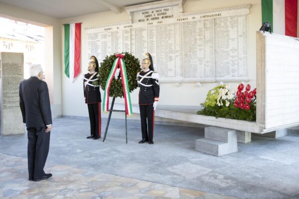 Sergio Mattarella a Boves per le celebrazioni della Festa della Liberazione