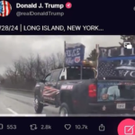 Trump pubblica un video con l’immagine di Biden con mani e piedi legati