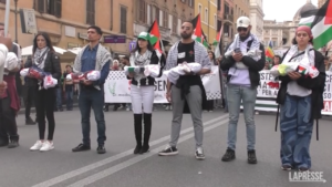 Roma, corteo pro Palestina: “Israele Stato di assassini”