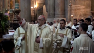Pasqua, il Patriarca Pizzaballa celebra la Messa a Gerusalemme