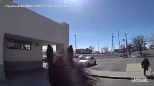 New Mexico, poliziotti a cavallo inseguono e arrestano un presunto ladro