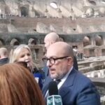 Pasqua, Sangiuliano al Colosseo: “Nel 2023 oltre 12 milioni di visitatori”