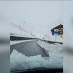 Livigno isolata, 60 centimetri di neve in Valtellina