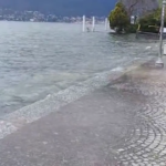Verbania, Lago Maggiore ‘invade’ la passeggiata