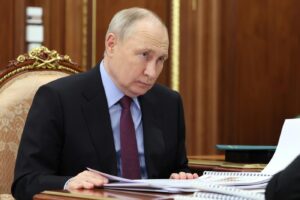 Il Presidente russo Vladimir Putin al Cremlino